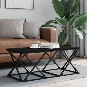 Borough Wharf Armida Trestle Coffee Table black 40.0 H x 100.0 W x 49.0 D cm