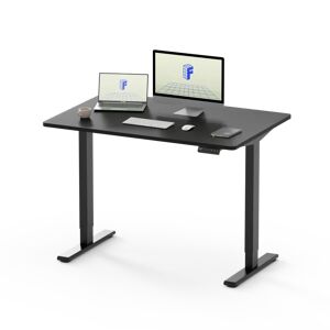 Latitude Run Bulmer 100Cm W Height Adjustable Rectangle Standing Desk brown/gray 100.0 W x 60.0 D cm