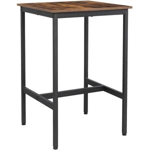 Borough Wharf Cometa Tall Heavy-Duty Steel Industrial Table Home Bar brown 90.0 H x 60.0 D cm