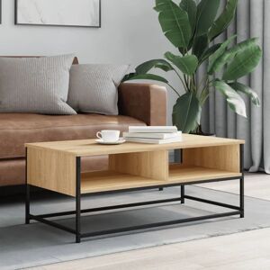 Borough Wharf Normandin Coffee Table with Storage brown/gray 40.0 H x 100.0 W x 51.0 D cm
