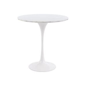Fusion Living Marble Chelsea Circular Side Table