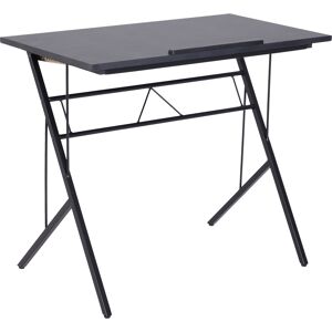 Vinsetto Computer Desk Writing Workstation Art Drawing Drafting Board Craft Table Tiltable Tabletop Adjustable Height Black 90L x 50W x 76-116.5H cm