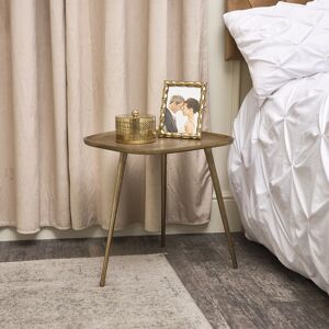 Gold Tripod Side Table Material: M4etal