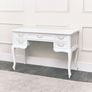 White Dressing Table Desk - Pays Blanc Range Material: Wood