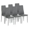 Brayden Studio Benuel Upholstered Metal Side Chair gray 98.0 H x 41.5 W x 52.0 D cm