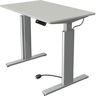 Ebern Designs Thaler Height Adjustable Standing Desk brown/gray 100.0 W x 60.0 D cm