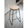 WENKO Bar stool Loft, set of 2, bar stools, counter stools black/brown 70.0 H x 42.0 W x 42.0 D cm