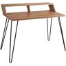 Borough Wharf Frances Desk black/brown/gray 86.0 H x 114.5 W x 63.0 D cm