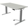 Ebern Designs Thaler Height Adjustable Standing Desk brown/gray 160.0 W x 80.0 D cm