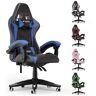 wwoop (Blue) Gaming Chair Office Chair Desk Chair Swivel Heavy Duty Chair Ergonomic De