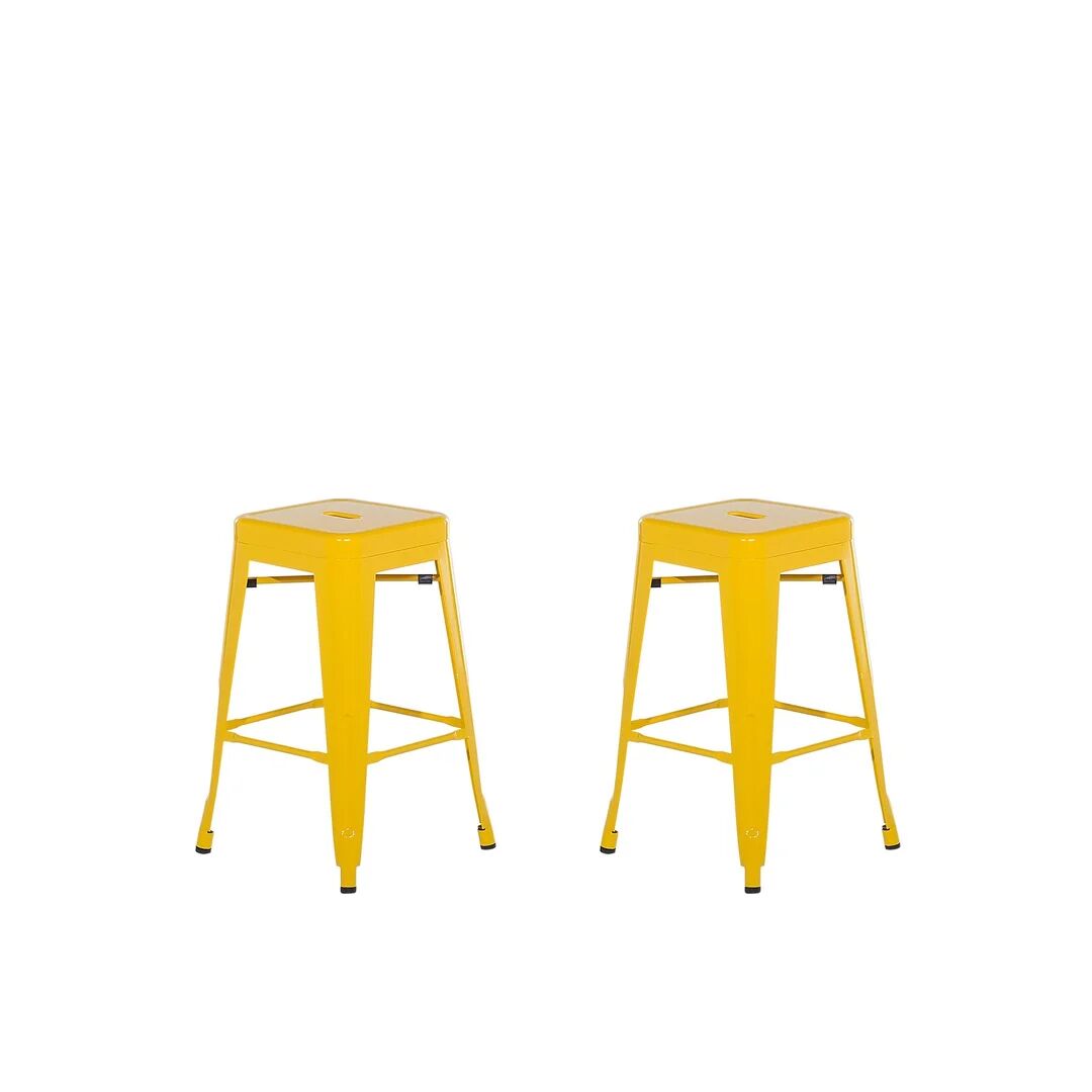 Photos - Chair Rio Iowa Park 60cm Bar Stool yellow 60.0 H x 42.0 W x 42.0 D cm 