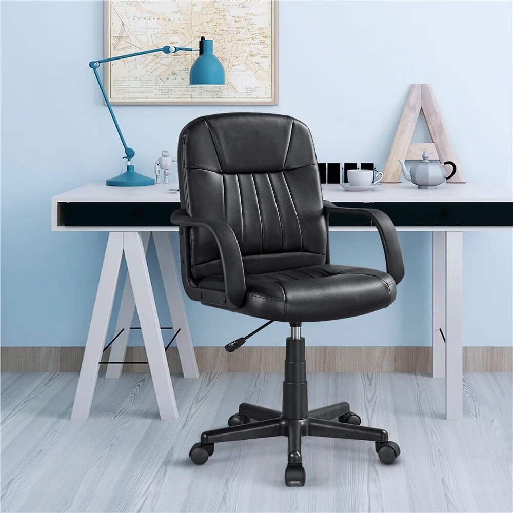 Photos - Computer Chair Symple Stuff Groh Executive Chair gray/brown 97.0 H x 58.0 W x 58.0 D cm