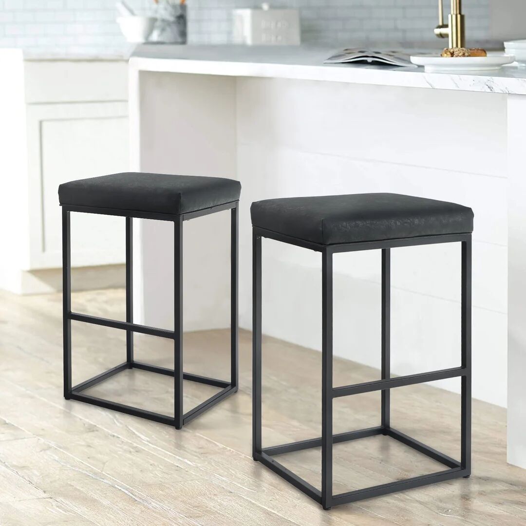 Photos - Chair Rio Ananda Bar Stool black 76.2 H x 48.0 W x 40.0 D cm 