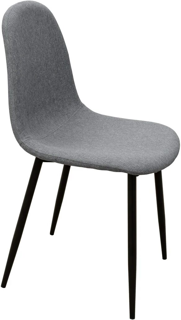 Photos - Chair Hykkon Wyatt Upholstered Dining  gray 86.0 H x 44.0 W x 52.0 D cm