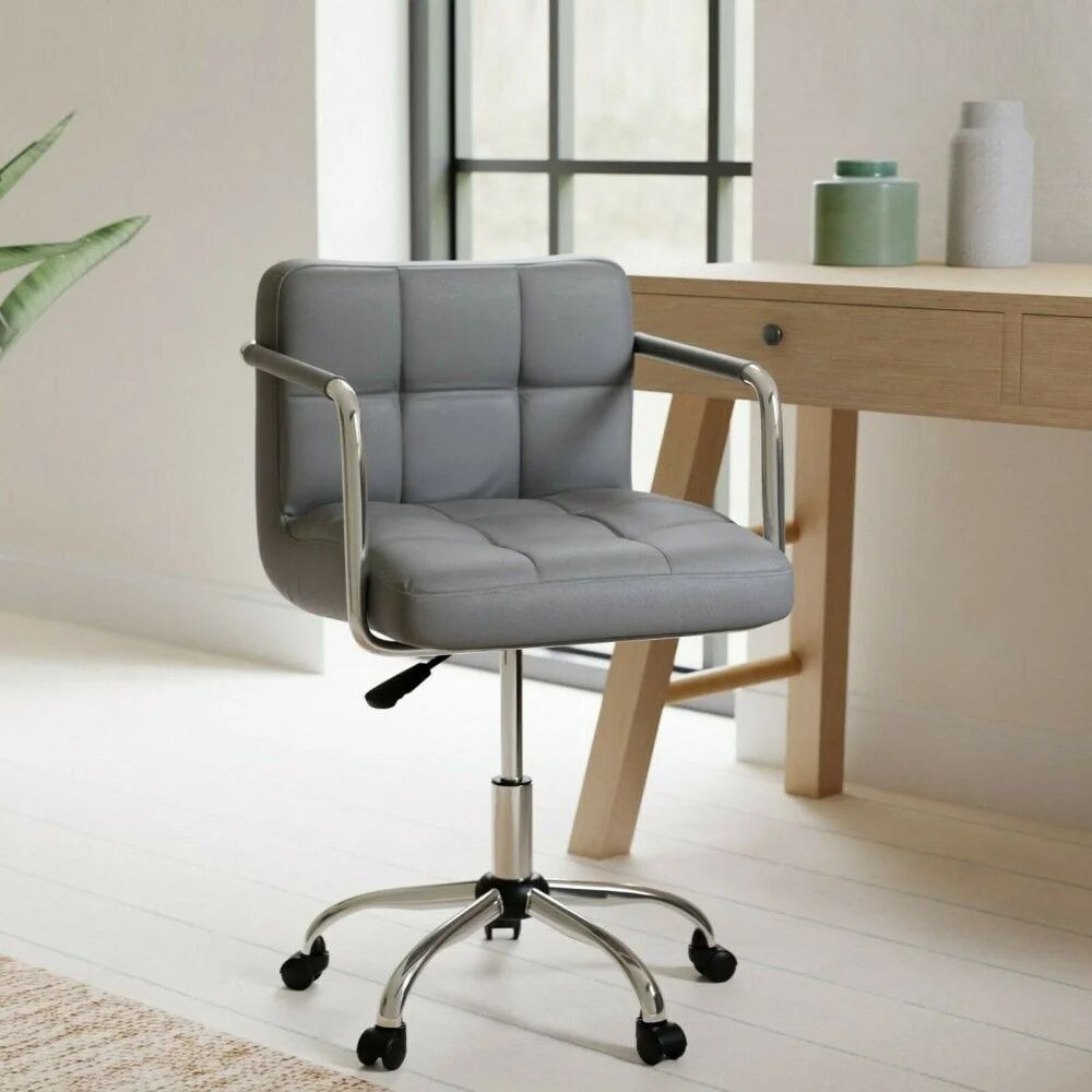 Photos - Computer Chair NeoDirect Computer Office Desk Chair gray 85.0 H x 46.0 W x 46.0 D cm