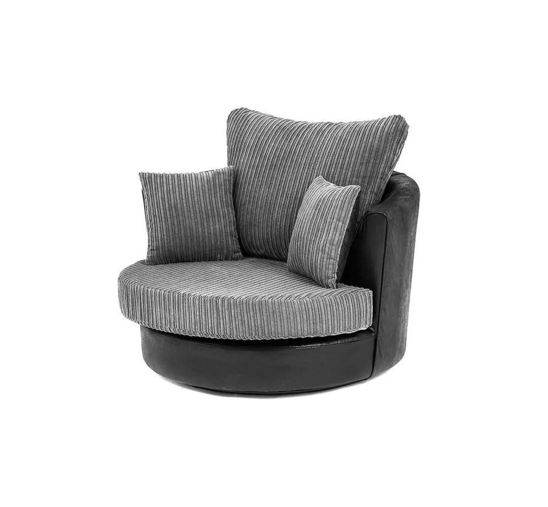 Photos - Chair Brayden Studio Ragusa Swivel Tub  black 90.0 H x 115.0 W x 115.0 D cm