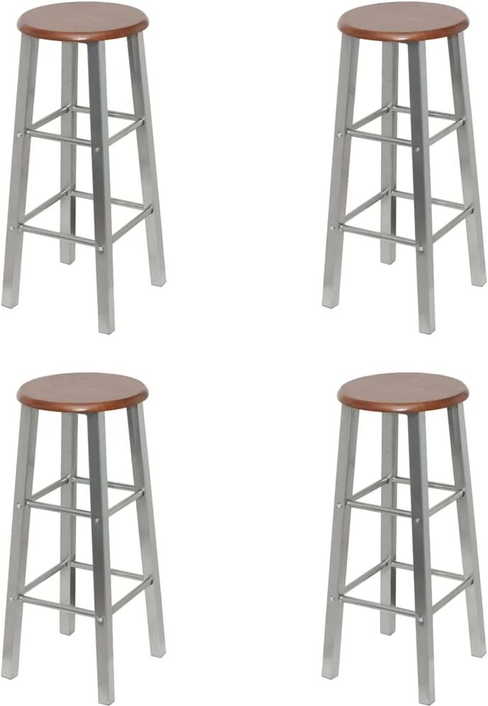 Photos - Chair Borough Wharf Farkas 70cm Bar Stool brown/gray 70.0 H x 30.0 W x 30.0 D cm