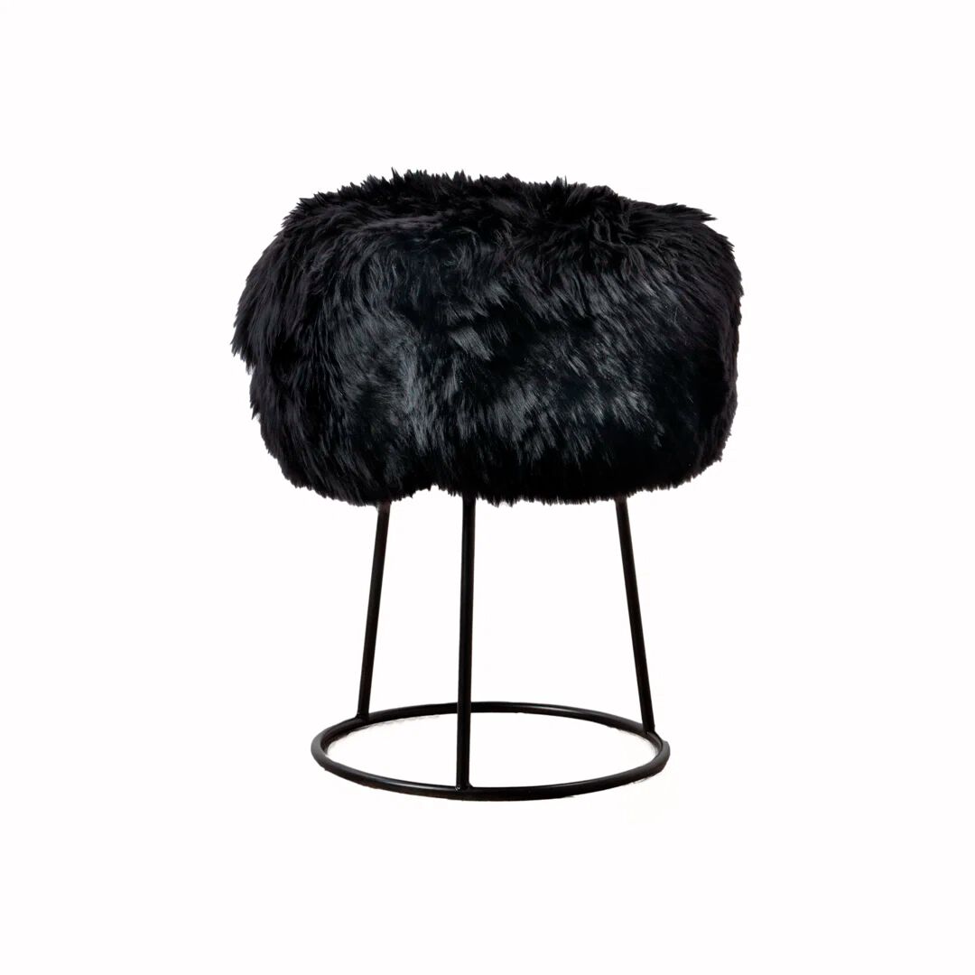 Photos - Other Furniture Canora Grey Ordaz Iron Dressing Table Stool black 36.0 H x 36.0 W x 45.0 D