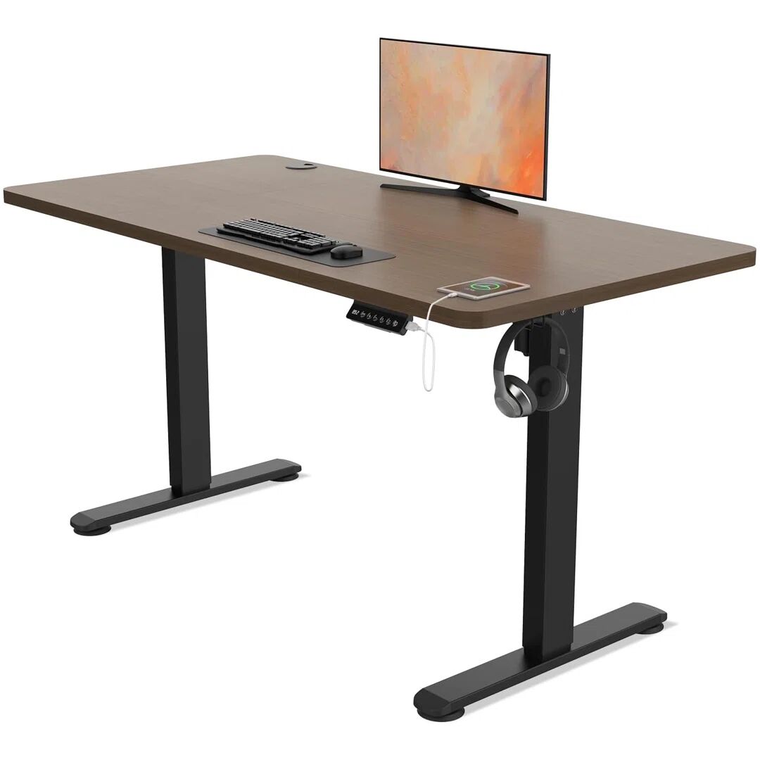 Photos - Office Desk Zipcode Design Mallus 120CM x 60CM Electric Height Adjustable Standing Des