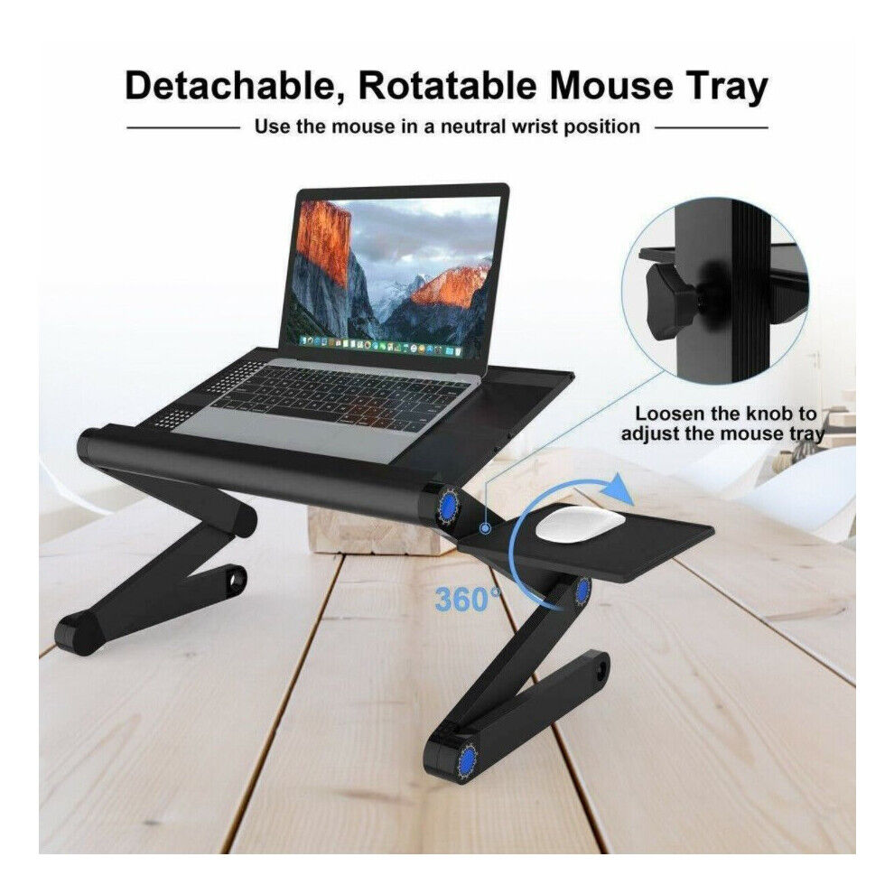 Unbranded Adjustable Portable Laptop Stand Lazy Lap Sofa Bed PC Notebook Desk Table Tray