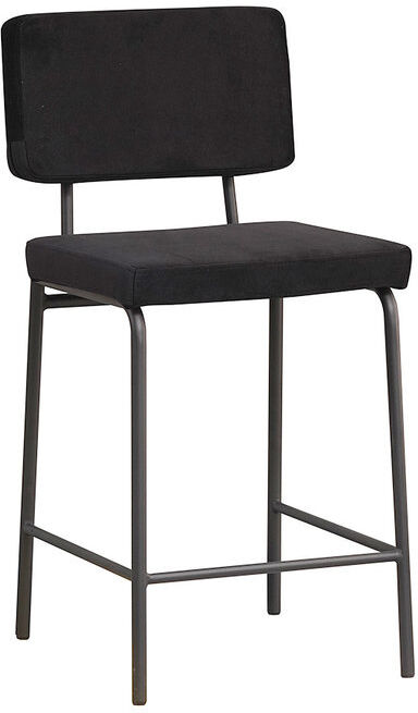 Furnwise Scandinavian Bar Stool Espen Black Velvet