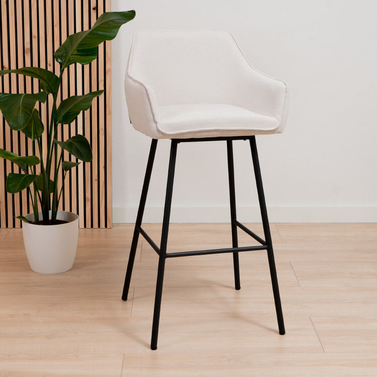 Furnwise Scandinavian Bar Stool Andor Beige