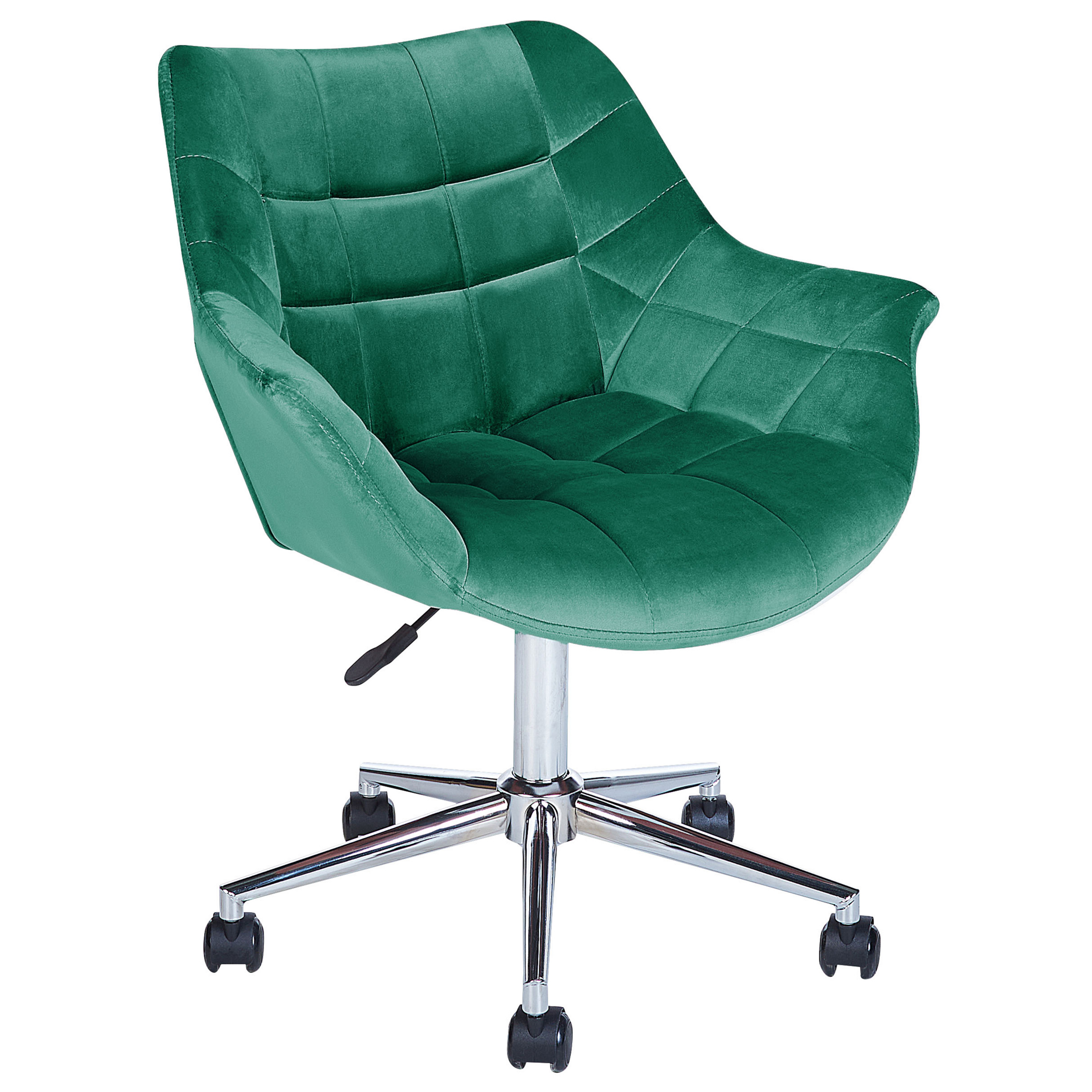 Photos - Computer Chair Beliani Office Swivel Chair Green Velvet Height Adjustable Material:Velvet 
