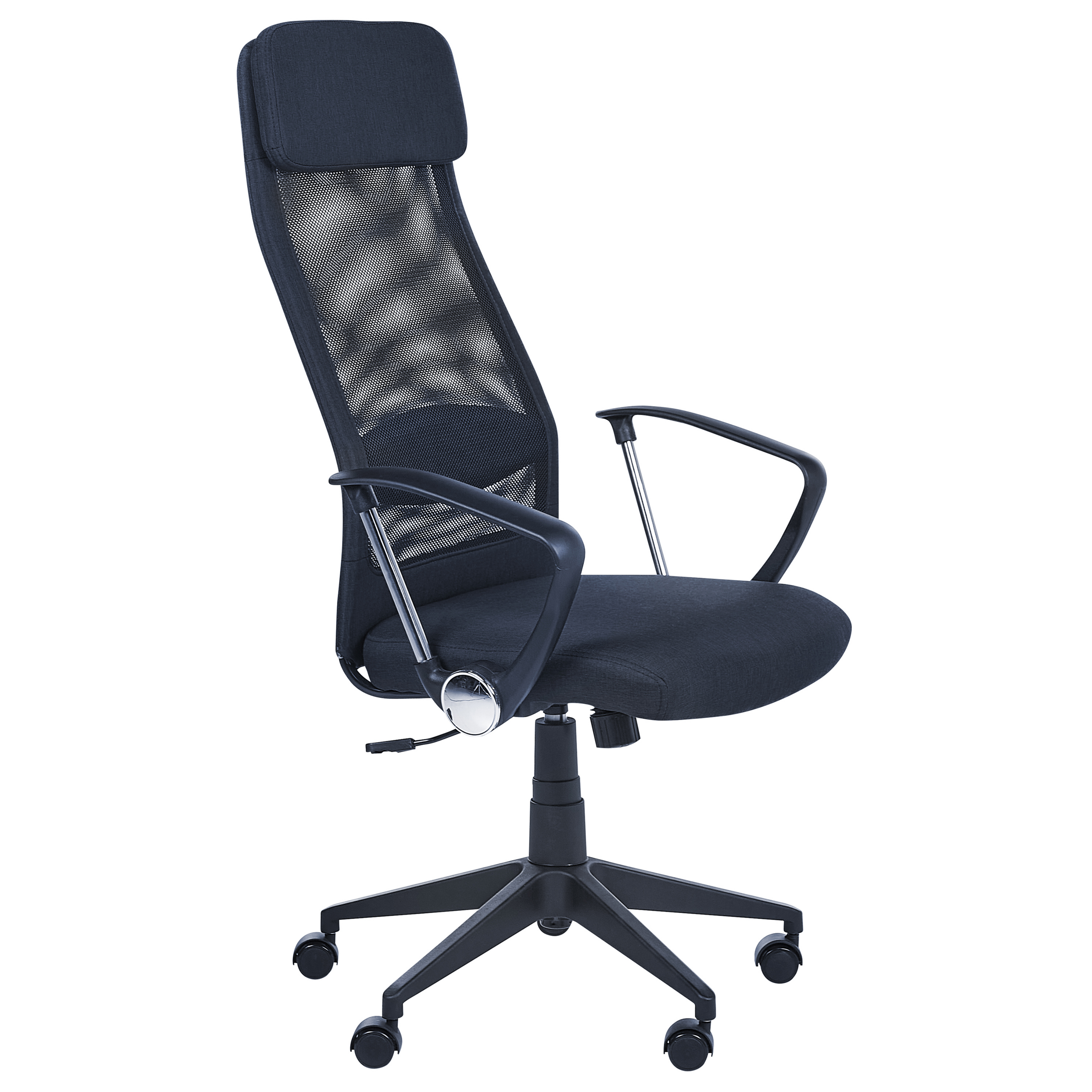 Photos - Computer Chair Beliani Executive Office Chair Black Mesh Gas Lift Height Adjustable Full 