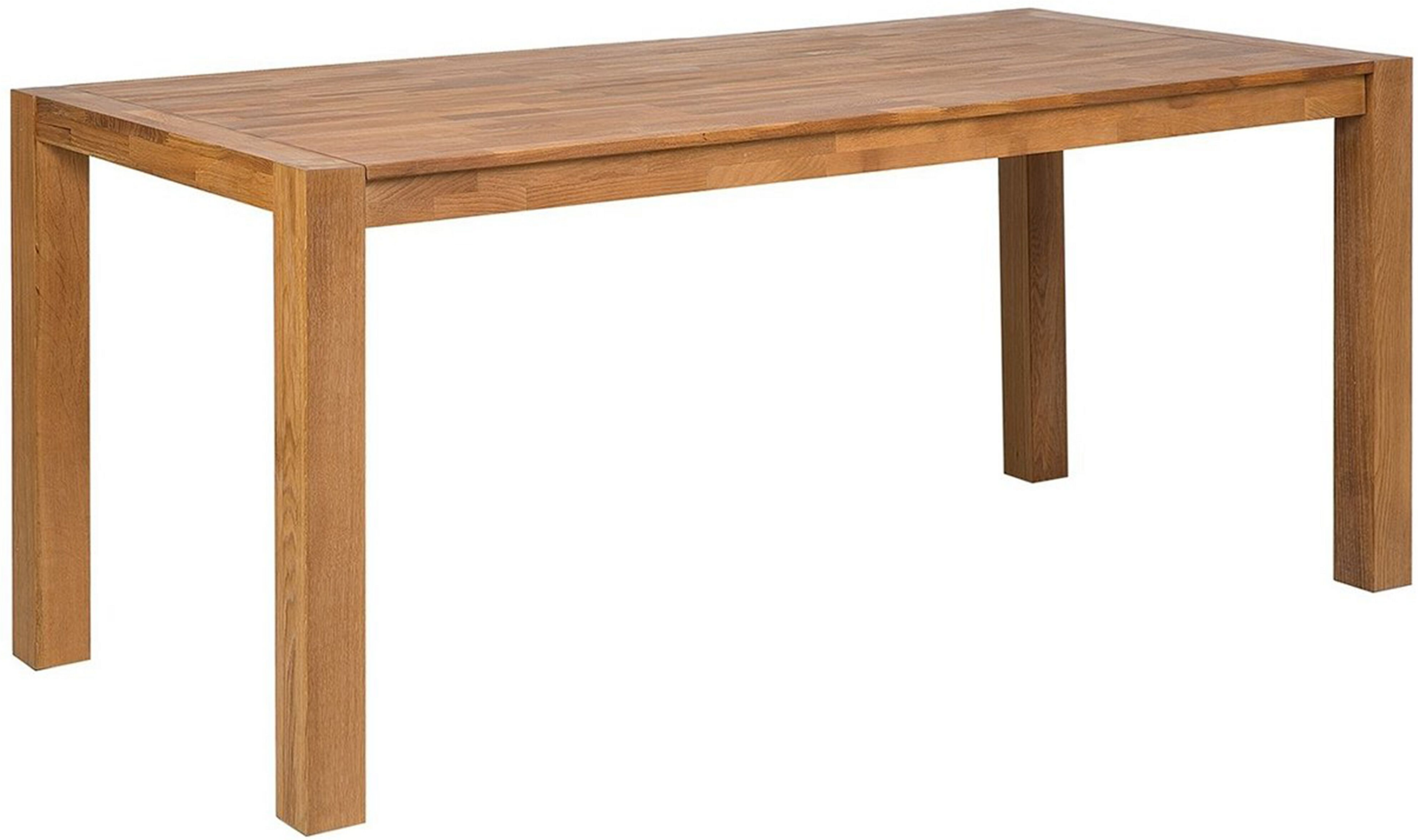 Beliani Dining Table Natural Oak Wood 180 x 90 cm Modern Scandinavian