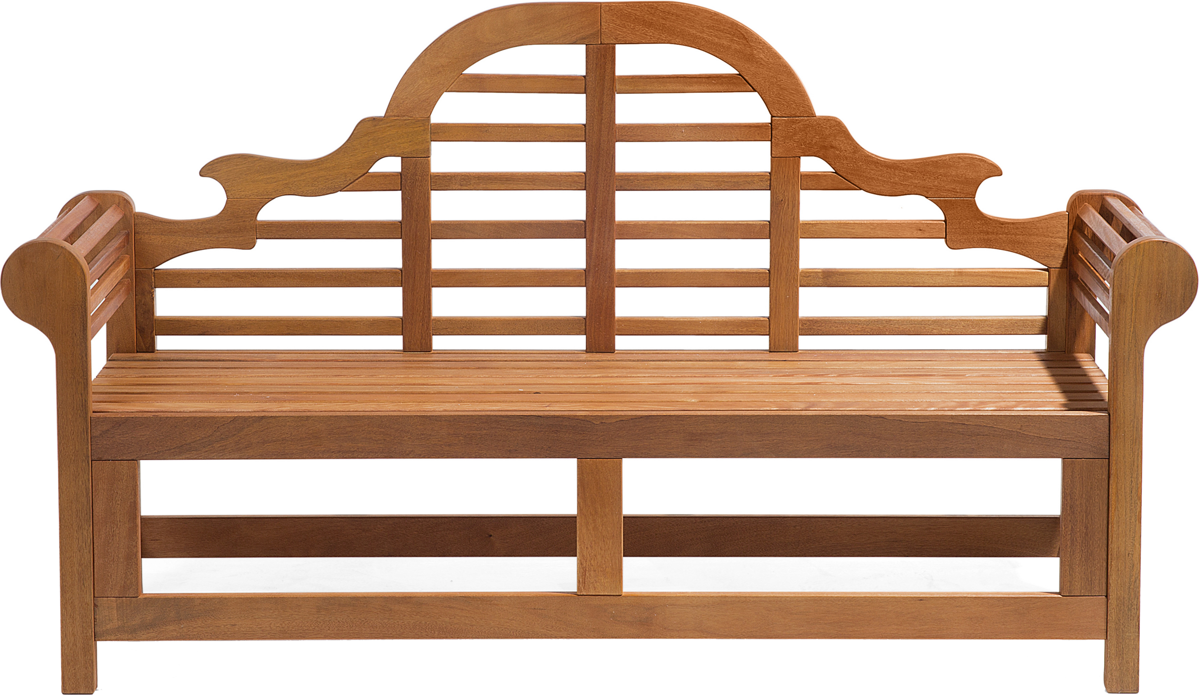 Beliani Garden Bench Light Balau Wood 180 x 56 cm Water Resistant