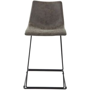 OSP Home Furnishings Nash 26 in. Counter Stool in Charcoal Faux Leather (Set of 2)