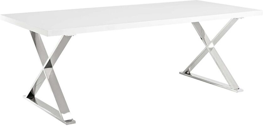 Modway Sector Dining Table White NoSize