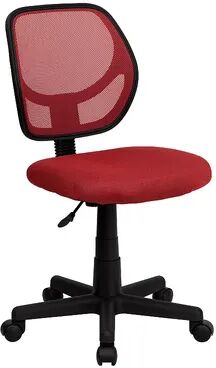 Emma+Oliver Emma and Oliver Gray Mesh Swivel Task Office Chair, Brt Red