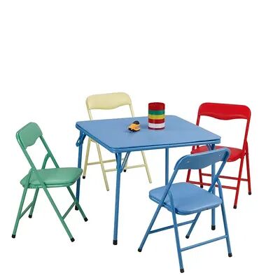 Plastic Development Group CH0020 5 Piece Kids Table and Chair Set, Multicolor, MULTI NONE