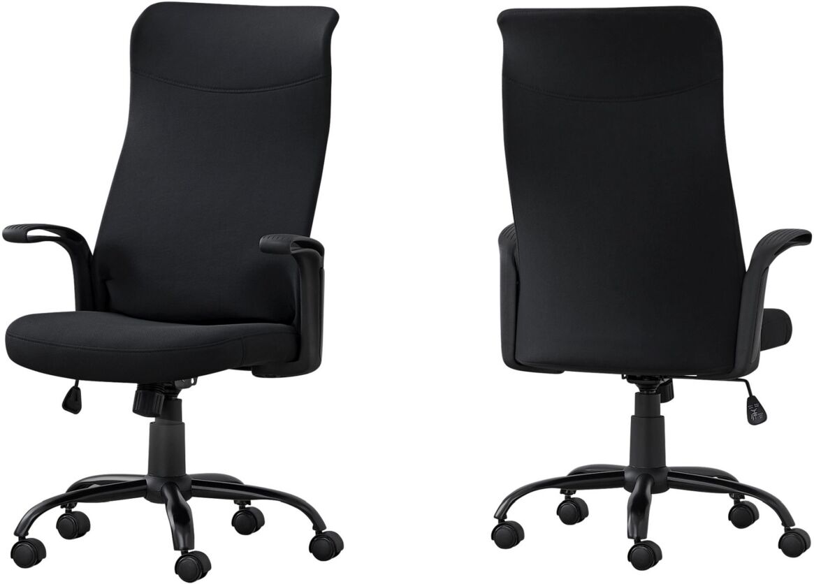 Monarch Specialties Office Chair -Fabric Multi Position - Black