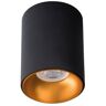 Kanlux Deckenleuchte Ø85mm x 110mm Höhe RITI für GU10 Leuchtmittel schwarz-gold