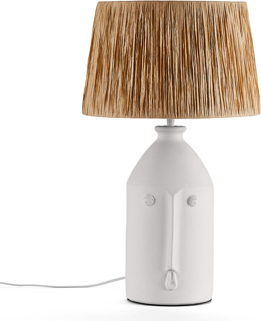 AM.PM Lampe céramique et raphia, Manoni