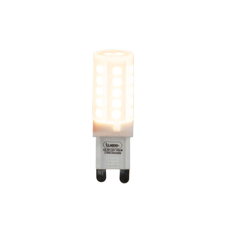 LUEDD Lot de 5 lampes LED dimmables G9 3W 280 lm 2700K