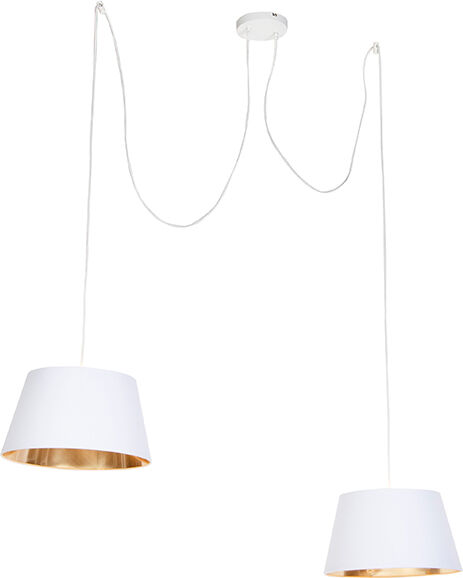 QAZQA Suspension moderne blanche - Lofty