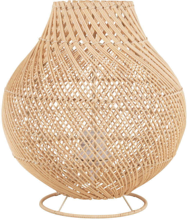 Maisons du Monde Lampe en rotin beige