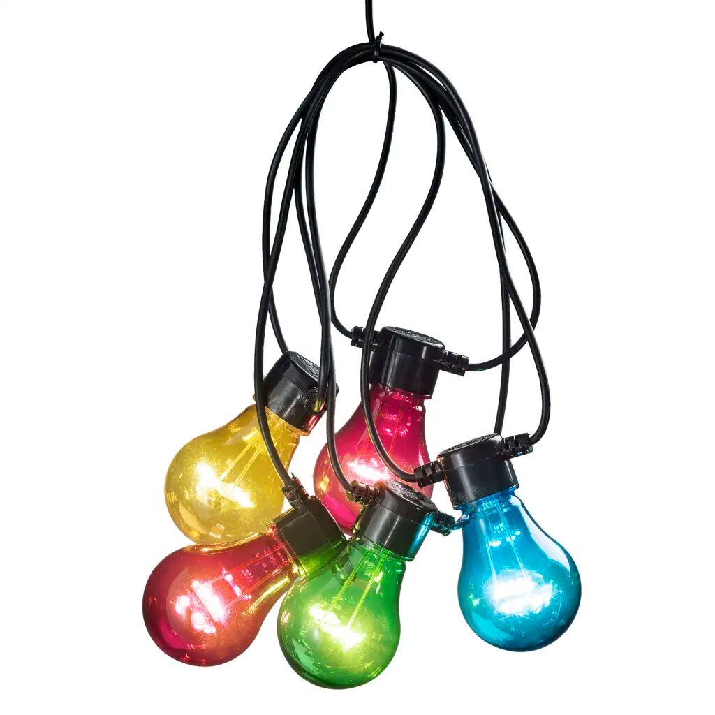 KONSTSMIDE Guirlande lumineuse avec 10 ampoules Multicolore