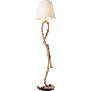 Brilliant Stehlampe »Sailor«, 1 flammig-flammig, 175 cm Höhe, Ø 40 cm, E27,... natur/weiss