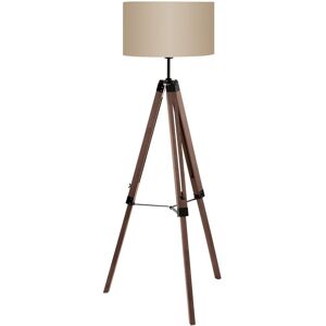 EGLO Stehlampe »LANTADA 1x E27 Braun« beige