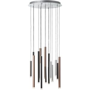 Brilliant LED Pendelleuchte »Cembalo«, 16 flammig-flammig, H 180 cm, Ø 55cm,... braun/kaffee