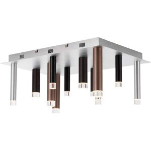 Brilliant LED Deckenleuchte »Cembalo«, 12 flammig-flammig, 50x35 cm, dimmbar,... braun/kaffee