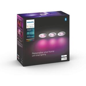 Philips Hue LED Deckenspot »White & Color«, 3 flammig-flammig silberfarben Größe