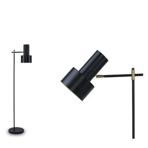 NV GALLERY Stehlampe DOUBLESHOT - Moderne Stehlampe, schwarzes Metall, H130  Schwarz