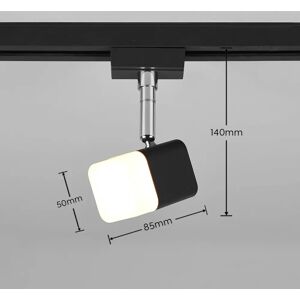 Trio Lighting LED-Schienenspot Roubaix DUOline, schwarz matt