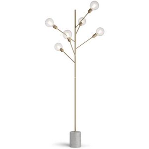 Modo Luce Baobab Stehlampe sechsflammig matt gold