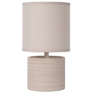 Lucide Tischleuchte Greasby mit Textilschirm, beige